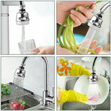 3 Modes Adjustable Faucet Sprayer Head 360-Degree Rotatable Kitchen Anti -Splash Tap Booster