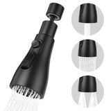 3 Modes Faucet Sprayer 360 Flexible Kitchen Sink Extension Attachment Water Saving Nozzle Black