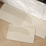 2Pcs Set Kitchen Water Absorption Floor Mats Non-Slip Bathroom Door Mats Style 3