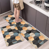 2Pcs Set Non-Slip Kitchen Floor Mats Home Door Mats Easy Clean Style 4