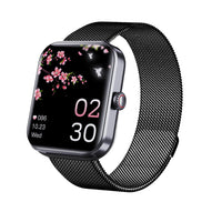 Bluetooth Smart Watch for Women Touch Screen Watch Heart Rate Sleep Monitor Fitness Tracker for iOS Android Black