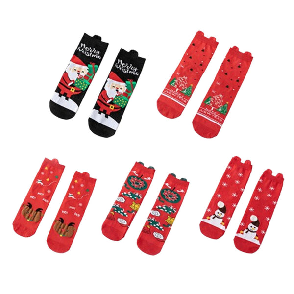 5 Pairs of Christmas Socks for Women Style 4