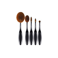 5-Piece Makeup Brushes Set Cosmetic Blushes Eyebrow Foundation Powder Brushes Kit Toothbrush Shape-Style2