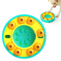 Pets Puzzles Toy Pet Slow Feeder Interactive Treat Dispenser Pet Bowl Cyan