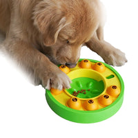 Pets Puzzles Toy Pet Slow Feeder Interactive Treat Dispenser Pet Bowl Green