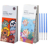 2Pcs Portable Children Watercolor Painting Book Style 1