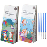 2Pcs Portable Children Watercolor Painting Book Style 2