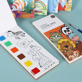 2Pcs Portable Children Watercolor Painting Book Style 4