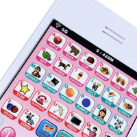 Toddlers Letters Alphabet Learning Phone Toy Kids Touch Screen Learning Education Toys Pink