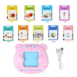 255Pcs Sight Words Talking Flash Cards with Card Reader Toddler Toys Learning Toys Pink