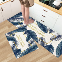 2Pcs Kitchen Floor Mat Non-Slip Doormat Home Decoration Doormat White