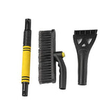 Snow Scraper with Extendable Snow Brush for Car Windshield Car Snow Removal Tool Yellow