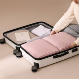 Compression Storage Bag Travel Packing Cube Seasonal Clothes Organizer Bag Pink