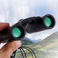 8X Magnification Folding Binoculars Mini Compact Pocket Binoculars Kids Gift