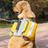 Travel Outdoors Pet Dog Backpack Adjustable Camping Hiking Dog Backpack Yellow