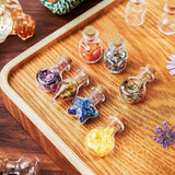 50 Pieces Mini Jars with Cork Stoppers Tiny Cork Glass Bottles Wishing Bottle Message Bottle DIY Decoration Style 2