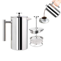 350ml Stainless Steel French Press Coffee Maker Double Wall Insulated Coffee Press Coffee Pot