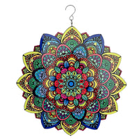 Mandala Wind Spinner Hanging Wind Spinner 3D Outdoor Garden Home Decor