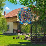 Mandala Wind Spinner Hanging Wind Spinner 3D Outdoor Garden Home Decor