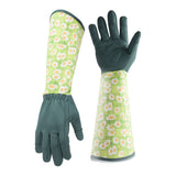 Pair of Gardening Gloves for Women Long Sleeve Thorn-proof Prunching Garden Gloves Gardening Accessories Dark Green