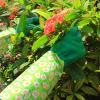 Pair of Gardening Gloves for Women Long Sleeve Thorn-proof Prunching Garden Gloves Gardening Accessories Green