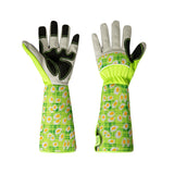 Pair of Gardening Gloves for Women Long Sleeve Thorn-proof Prunching Garden Gloves Gardening Accessories Green