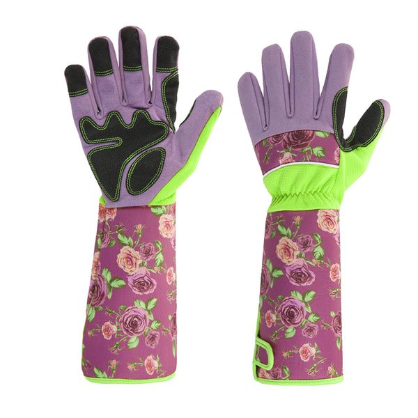 Pair of Gardening Gloves for Women Long Sleeve Thorn-proof Prunching Garden Gloves Gardening Accessories Purple