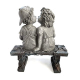 Kissing Couple Garden Statue Garden Home Decoration Ornament Crafts Gifts Sculpture Decoration Sitting on Bench