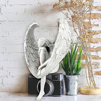 Garden Redemption Angel Statue Lawn Patio Ornament Fairy Figurine Decorations