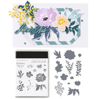 Clear Stamp with Die Sets Embossing Stencil for DIY Scrapbooking Arts Crafts Stamping Style 2