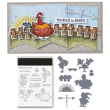 Clear Stamp with Die Sets Embossing Stencil for DIY Scrapbooking Arts Crafts Stamping Style 3