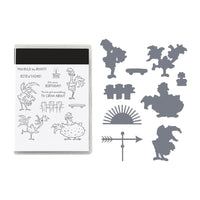 Clear Stamp with Die Sets Embossing Stencil for DIY Scrapbooking Arts Crafts Stamping Style 3