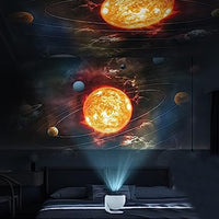 Planetarium Projector Starry Sky Galaxy Projector Nightlight for Bedroom with 12 Sheets of Film