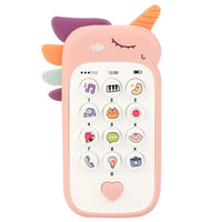 Baby Unicorn Toy Phone Pretend Phone Toy Musical Phone Toy Pink