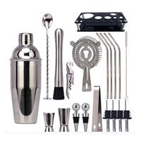 20 Pcs Stainless Steel Cocktail Shaker Set Bar Tools