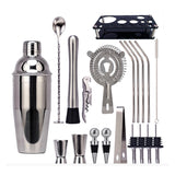 20 Pcs Stainless Steel Cocktail Shaker Set Bar Tools