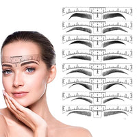 100Pcs Disposable Eyebrow Ruler Eyebrow Stencil Microblading Ruler