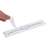 100Pcs Disposable Eyebrow Ruler Eyebrow Stencil Microblading Ruler