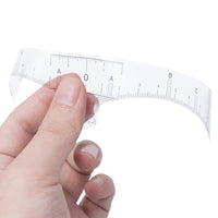 100Pcs Disposable Eyebrow Ruler Eyebrow Stencil Microblading Ruler