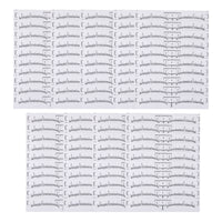 100Pcs Disposable Eyebrow Ruler Eyebrow Stencil Microblading Ruler