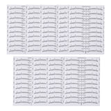 100Pcs Disposable Eyebrow Ruler Eyebrow Stencil Microblading Ruler