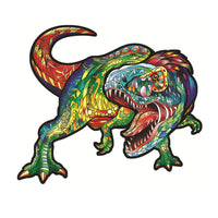 Wooden Puzzle Unique Irregular Dinosaur Jigsaw Puzzles