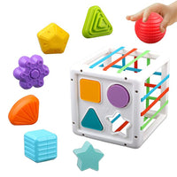 Baby Sensory Blocks Toy Shapes Sorter Toy Baby Montessori Toys Style 2