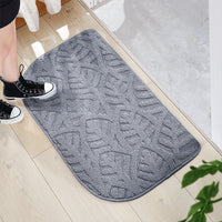 Non-Slip Floor Mat Door Mat Bathroom Kitchen Mat Light Gray