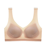 Ultra-thin Ice Silk Bra One-piece Seamless Bra Removable Bra Pad Sports Yoga Cuticolor