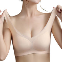 Ultra-thin Ice Silk Bra One-piece Seamless Bra Removable Bra Pad Sports Yoga Cuticolor