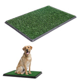 Portable Dog Training Pad Pet Artificial Grass Play Mat Toilet Mat with Tray