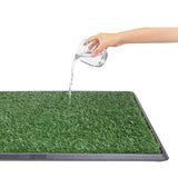 Portable Dog Training Pad Pet Artificial Grass Play Mat Toilet Mat with Tray