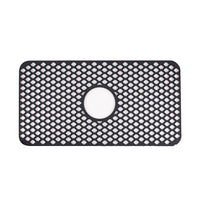 Silicone Sink Mat Kitchen Sink Protector Non-Slip Sink Grid Grate Sink Accessories Black