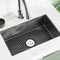 Silicone Sink Mat Kitchen Sink Protector Non-Slip Sink Grid Grate Sink Accessories Black